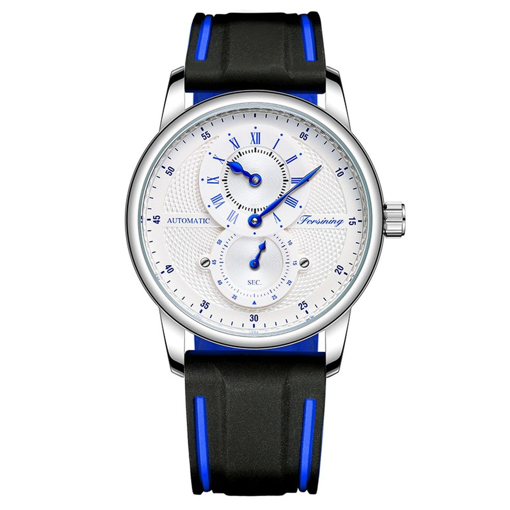 FORSINING 43mm automatic sport watch in White