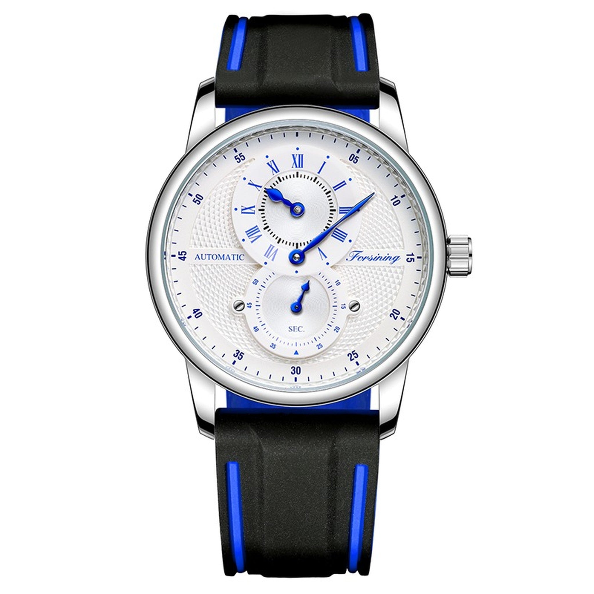 FORSINING 43mm automatic sport watch in White