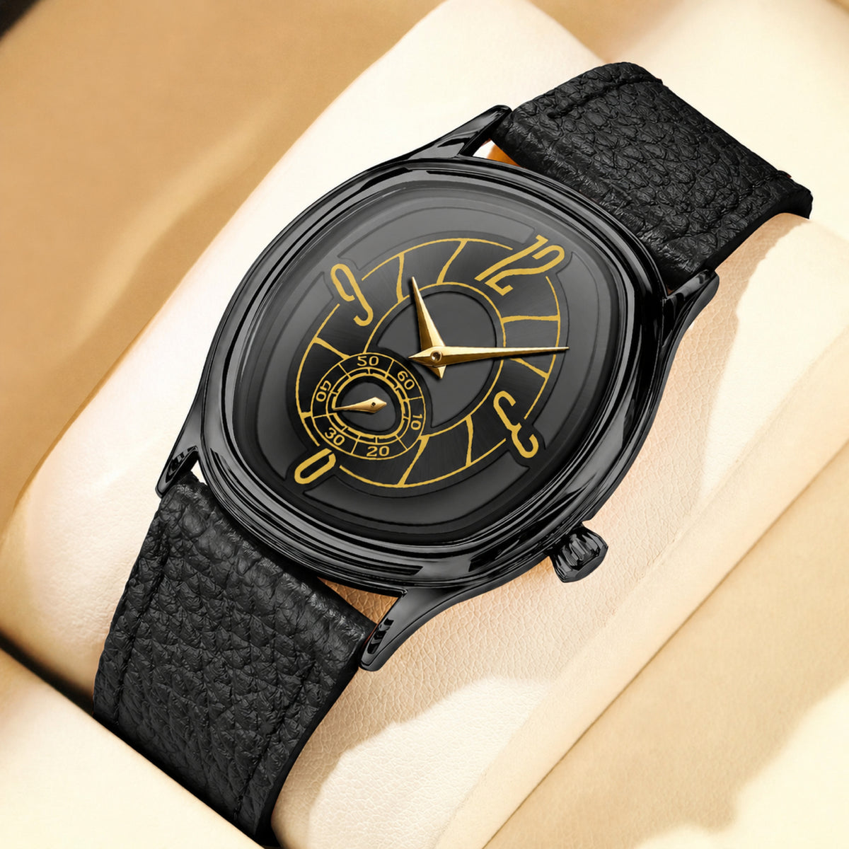 HANNAH MARTIN Black 1 geometric quartz watch product view