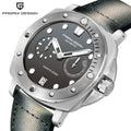 Pagani Design gray dial automatic watch with gray nylon strap