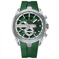REWARD VIP 48mm silicone chronograph watch in Green