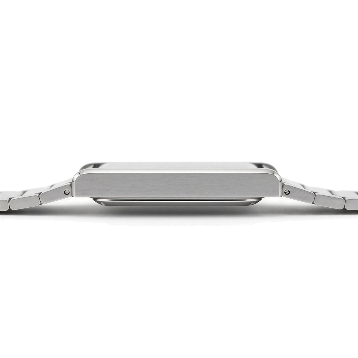 AWC rolling disc watch side profile showing the slim 8mm case