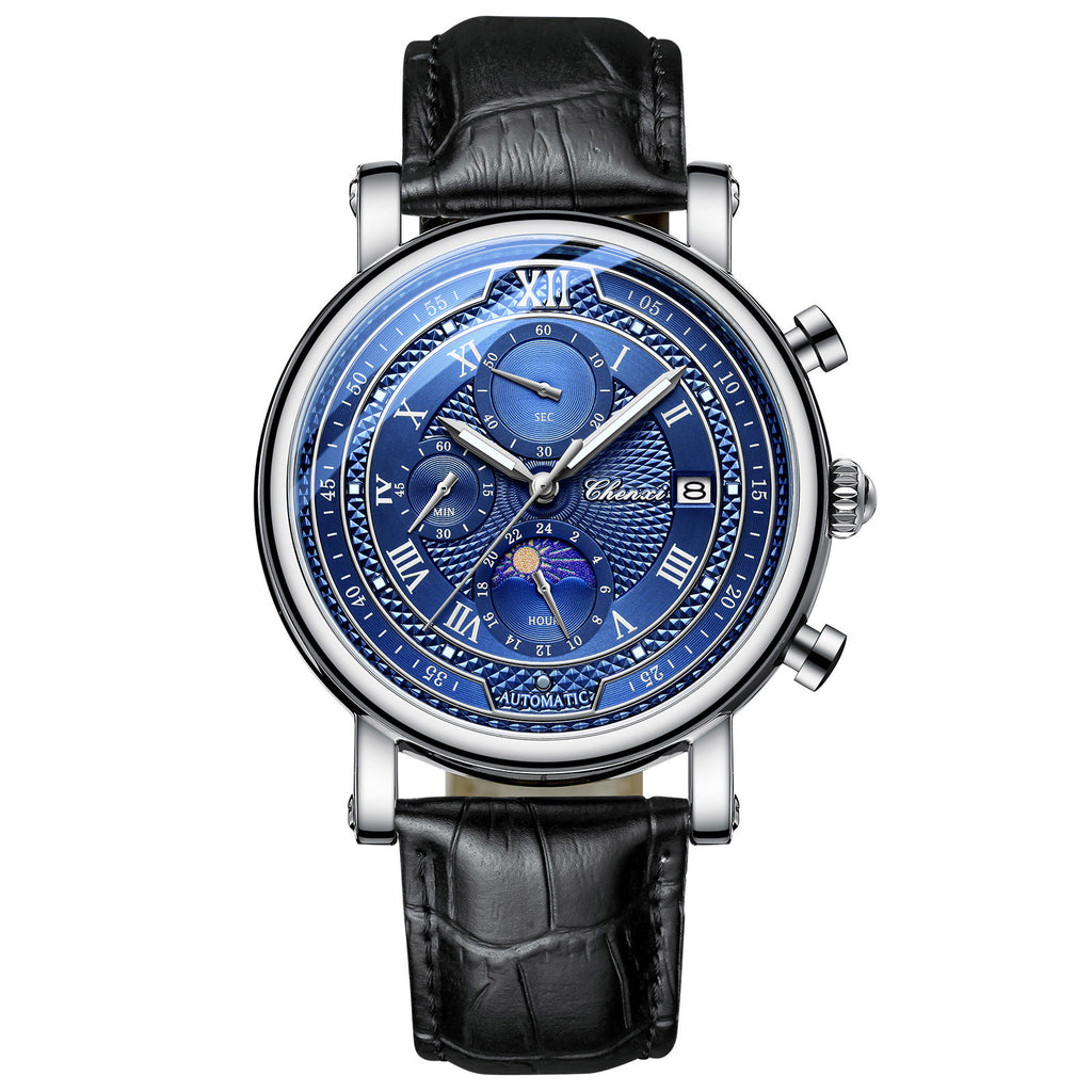 1GW 44mm layered Roman-dial quartz watch in Blue