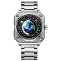 AWC S700 Silver #1 planet dial quartz watch