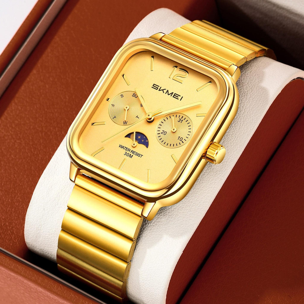 SKMEI 2509 gold bracelet and gold dial product detail