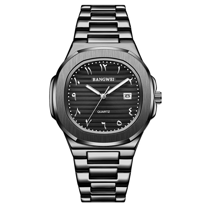 BANGWEI 8821 Black quartz watch