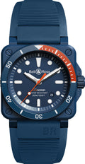 Bell & Ross BR 03-92 Diver Tara blue ceramic front