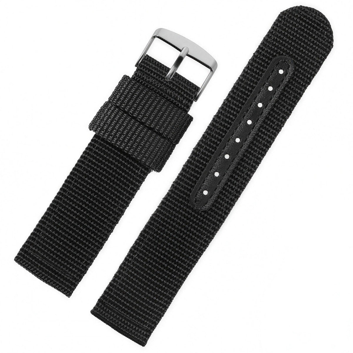 UPro Classic Ballistic Nylon quick-release watch strap - Black