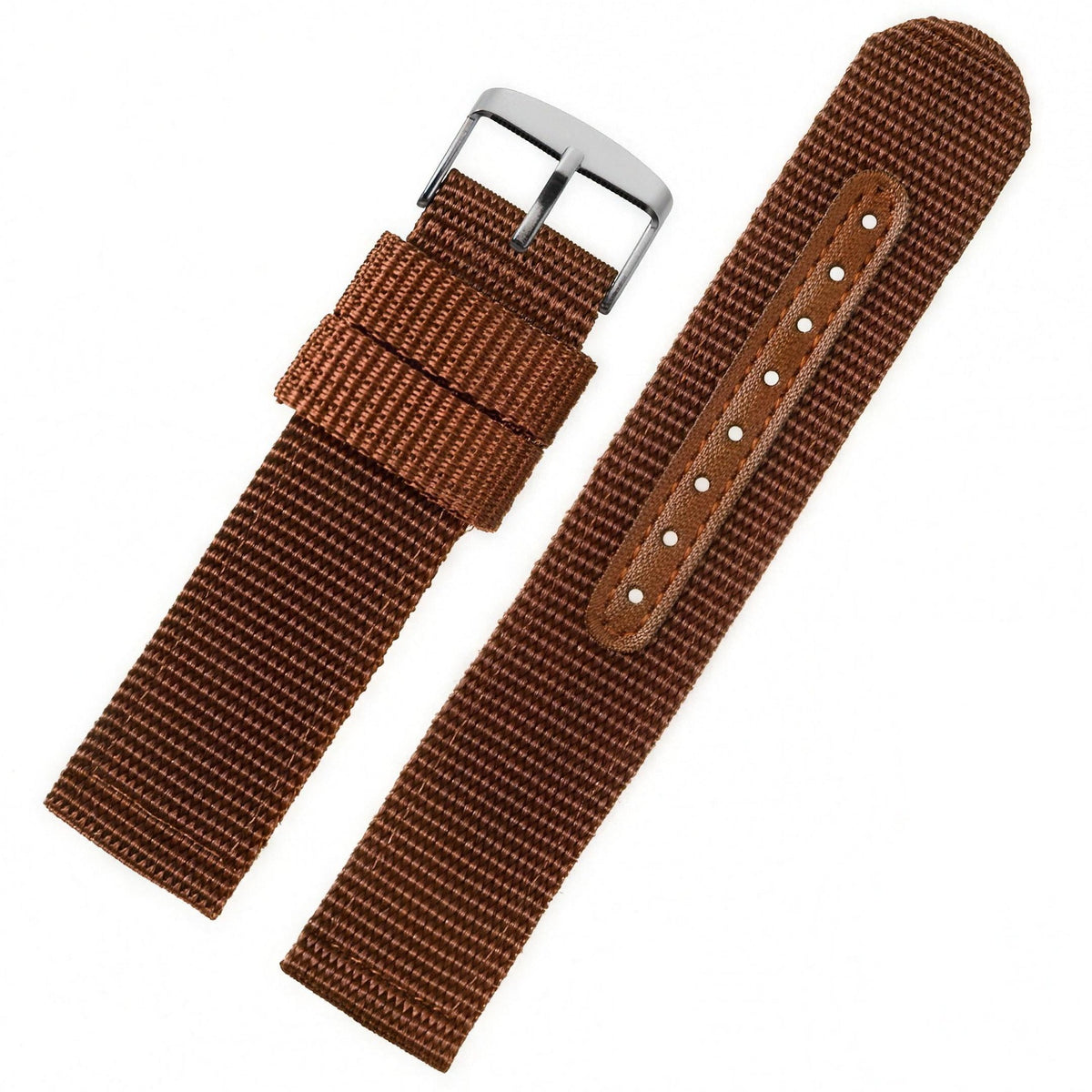 UPro Classic Ballistic Nylon quick-release watch strap - Brown