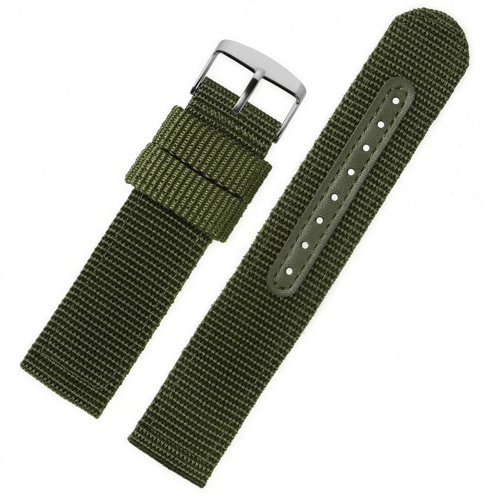 UPro Classic Ballistic Nylon quick-release watch strap - Green