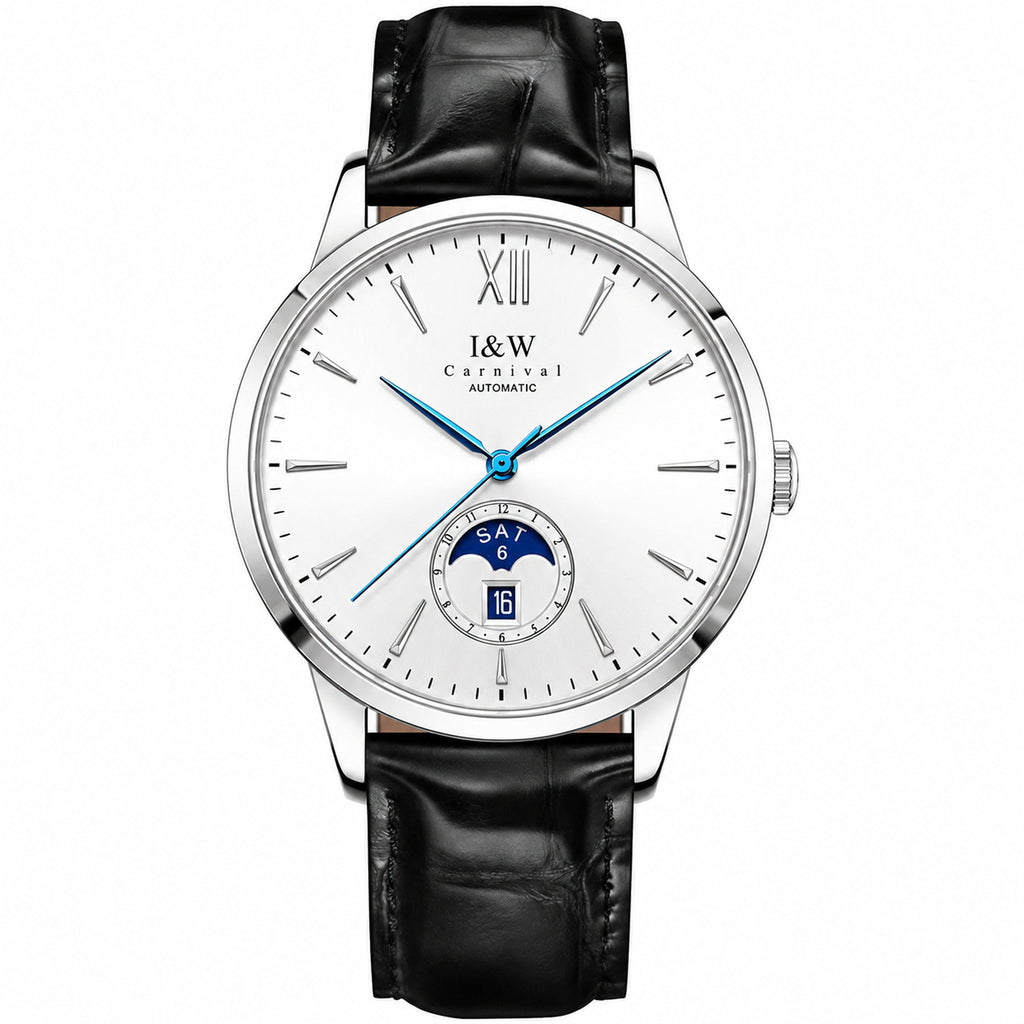 Carnival IW527G white dial moonphase automatic watch