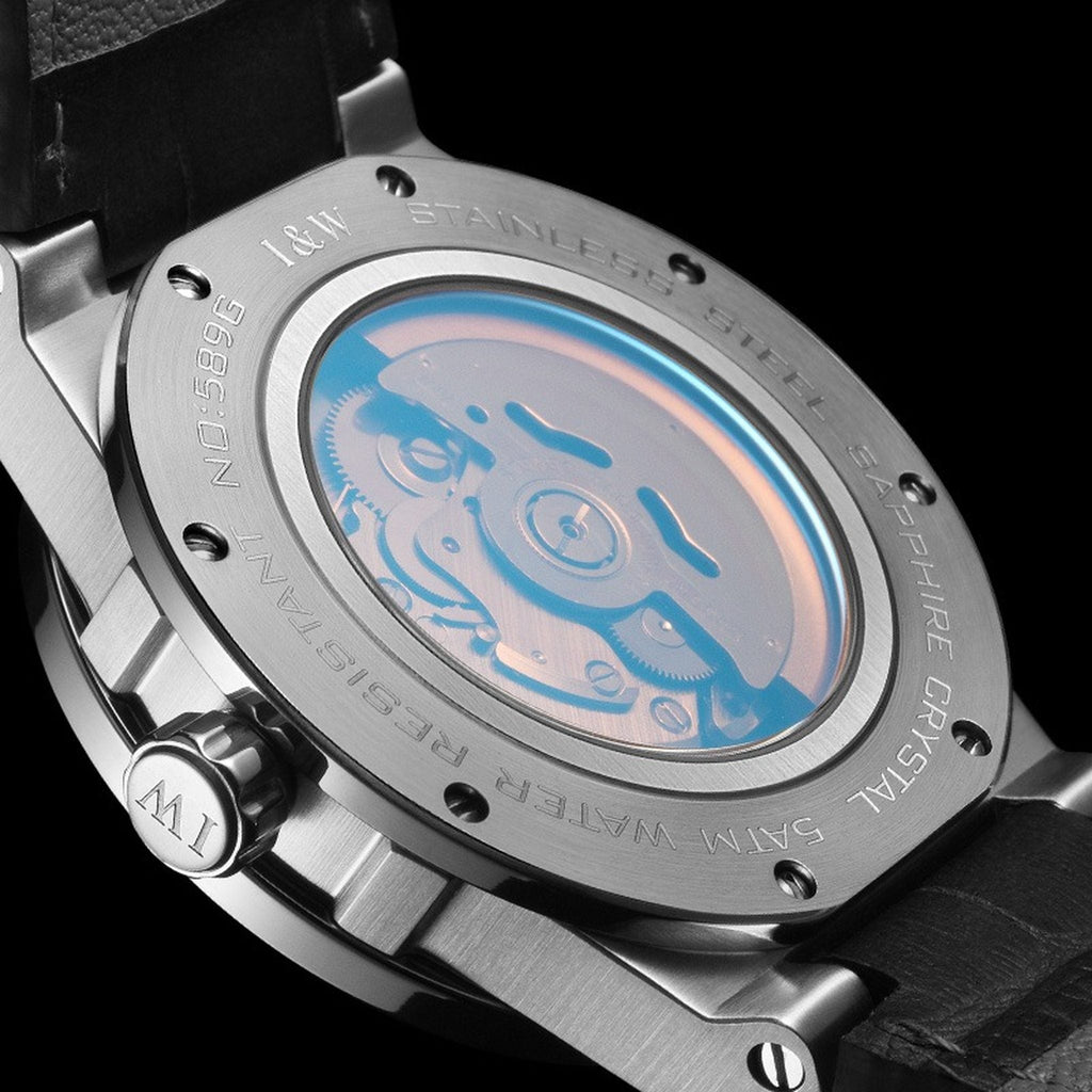 Carnival IW589G blue automatic watch side view