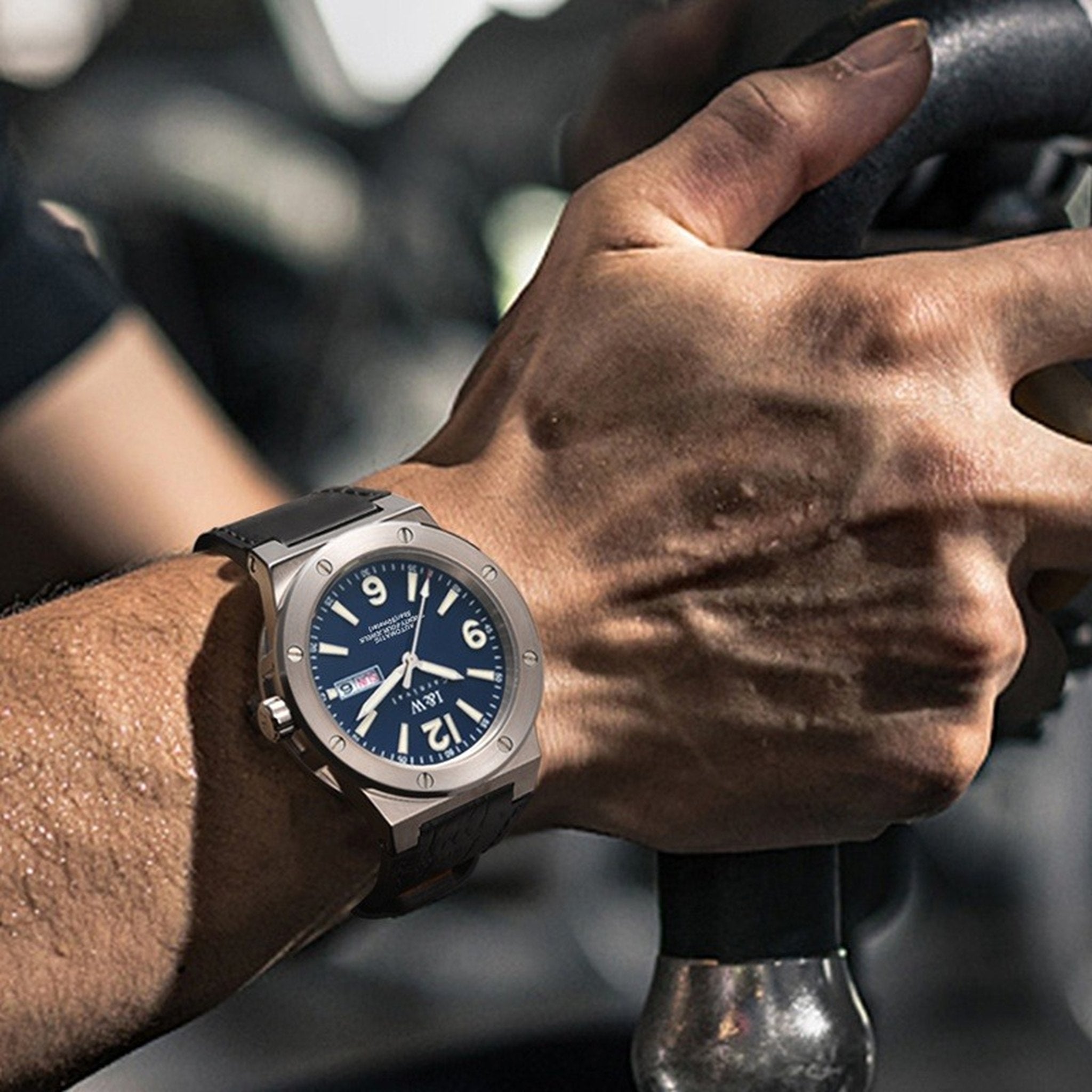 Carnival IW589G blue automatic watch supplier product view