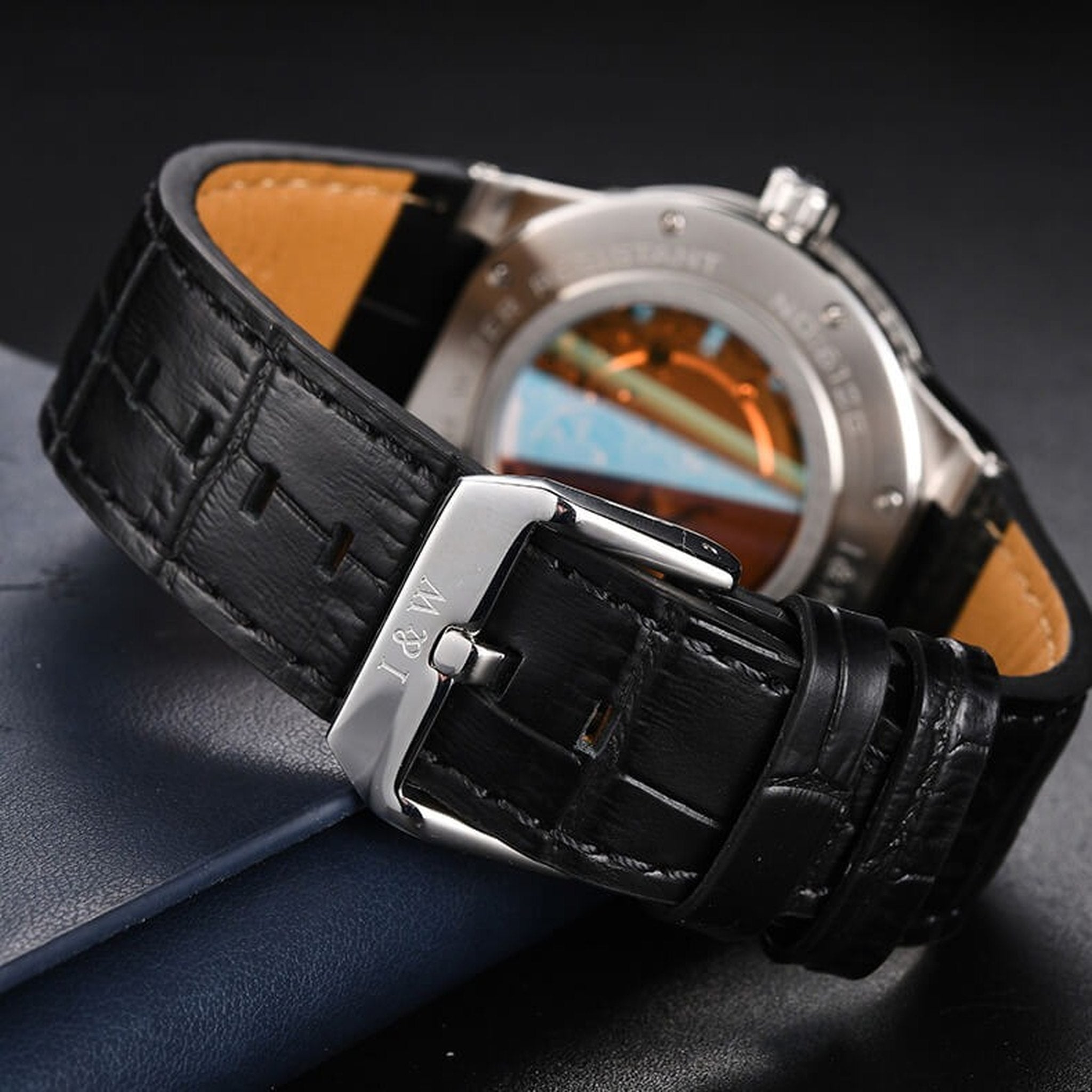 Carnival IW612G black leather strap and clasp supplier detail