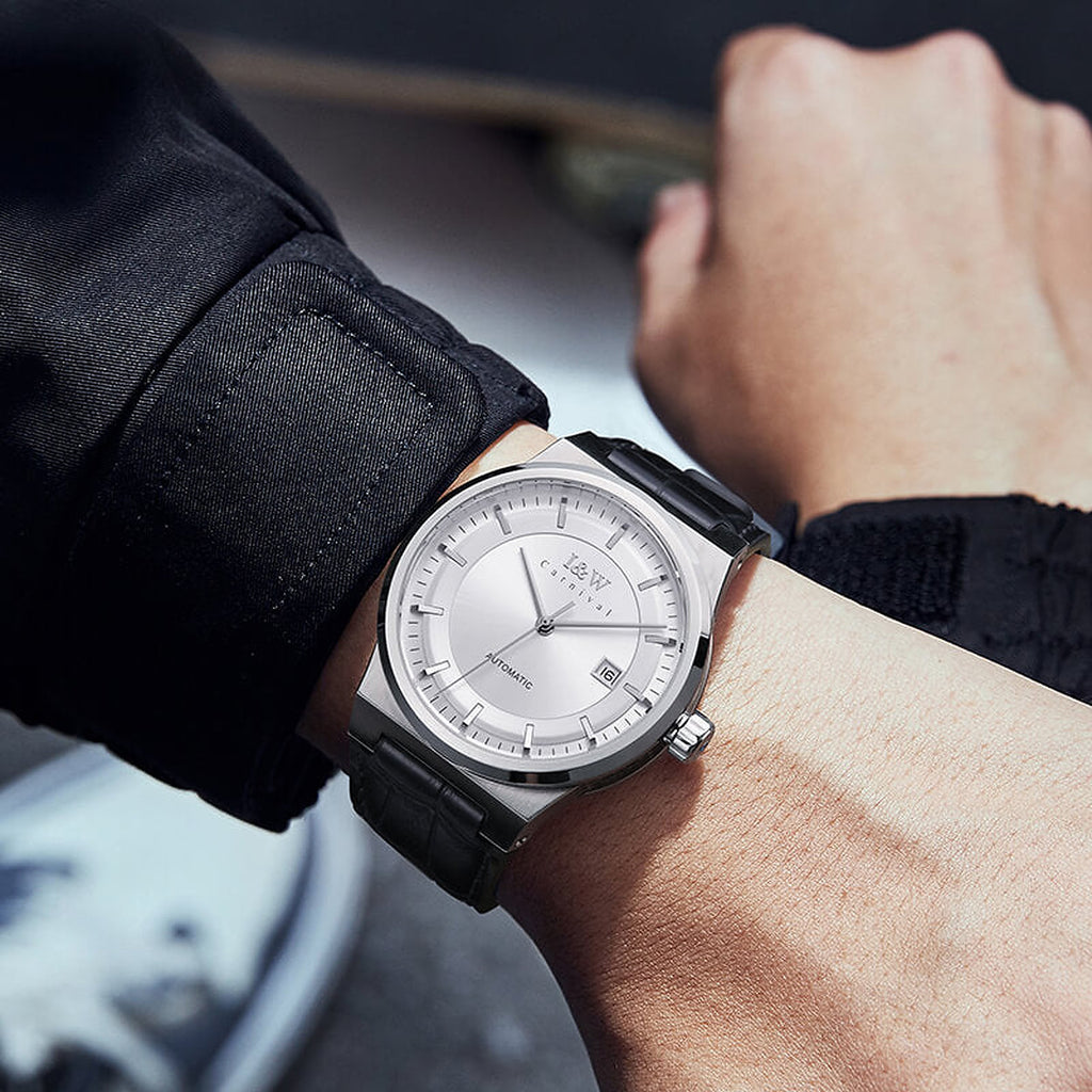 Carnival IW612G gray dial on wrist