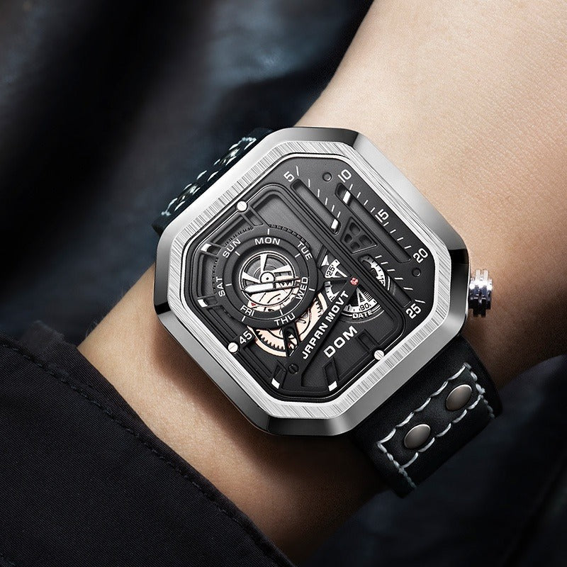 DOM 1358 silver watch lifestyle image