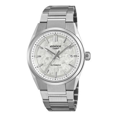 Casio Edifice EFK-110D-7A white textured dial automatic