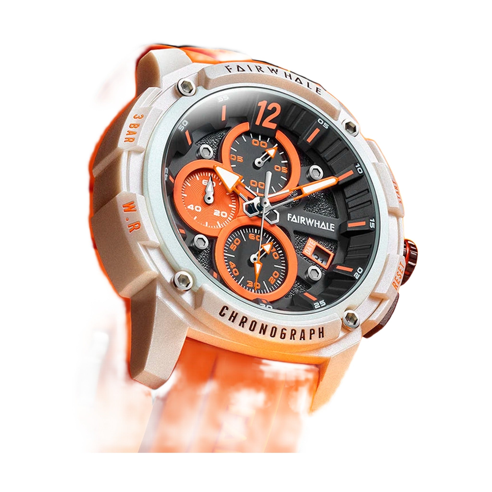 Mark Fairwhale Resin Sport Chronograph, orange
