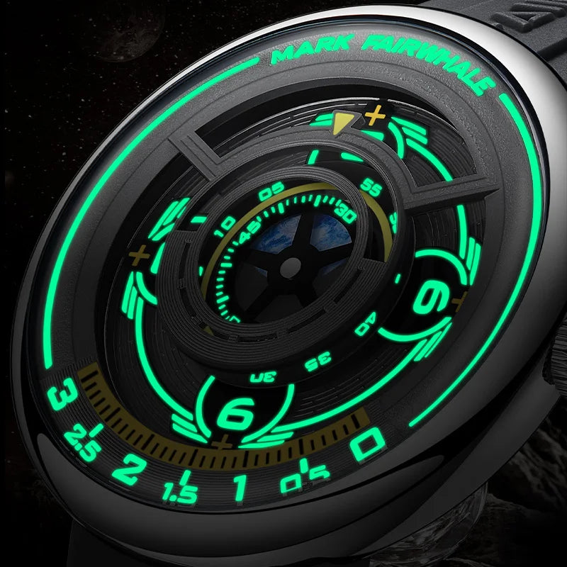 Mark Fairwhale mirror dial quartz watch packaging
