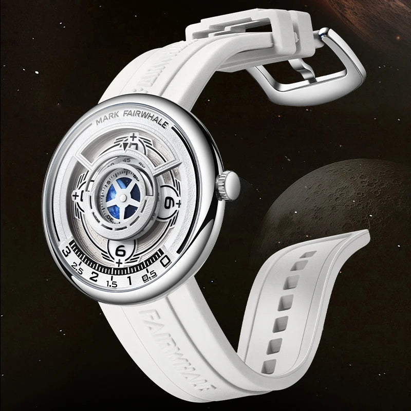 Mark Fairwhale mirror dial quartz watch side profile