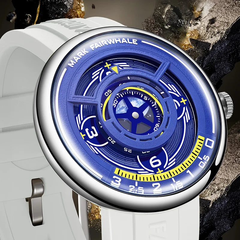 Mark Fairwhale mirror dial quartz watch three colorways