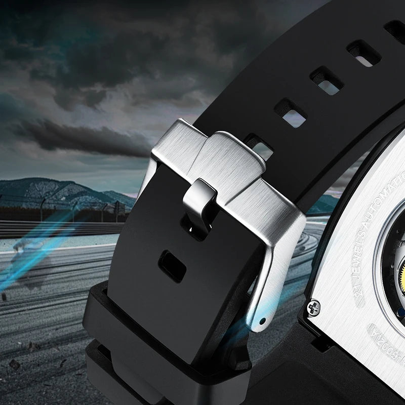 Mark Fairwhale tonneau automatic watch side profile