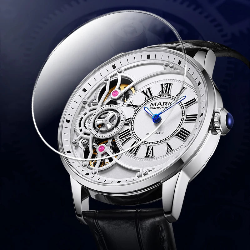 Mark Fairwhale roman dial mechanical watch subdials