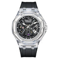 Mark Fairwhale transparent case black strap