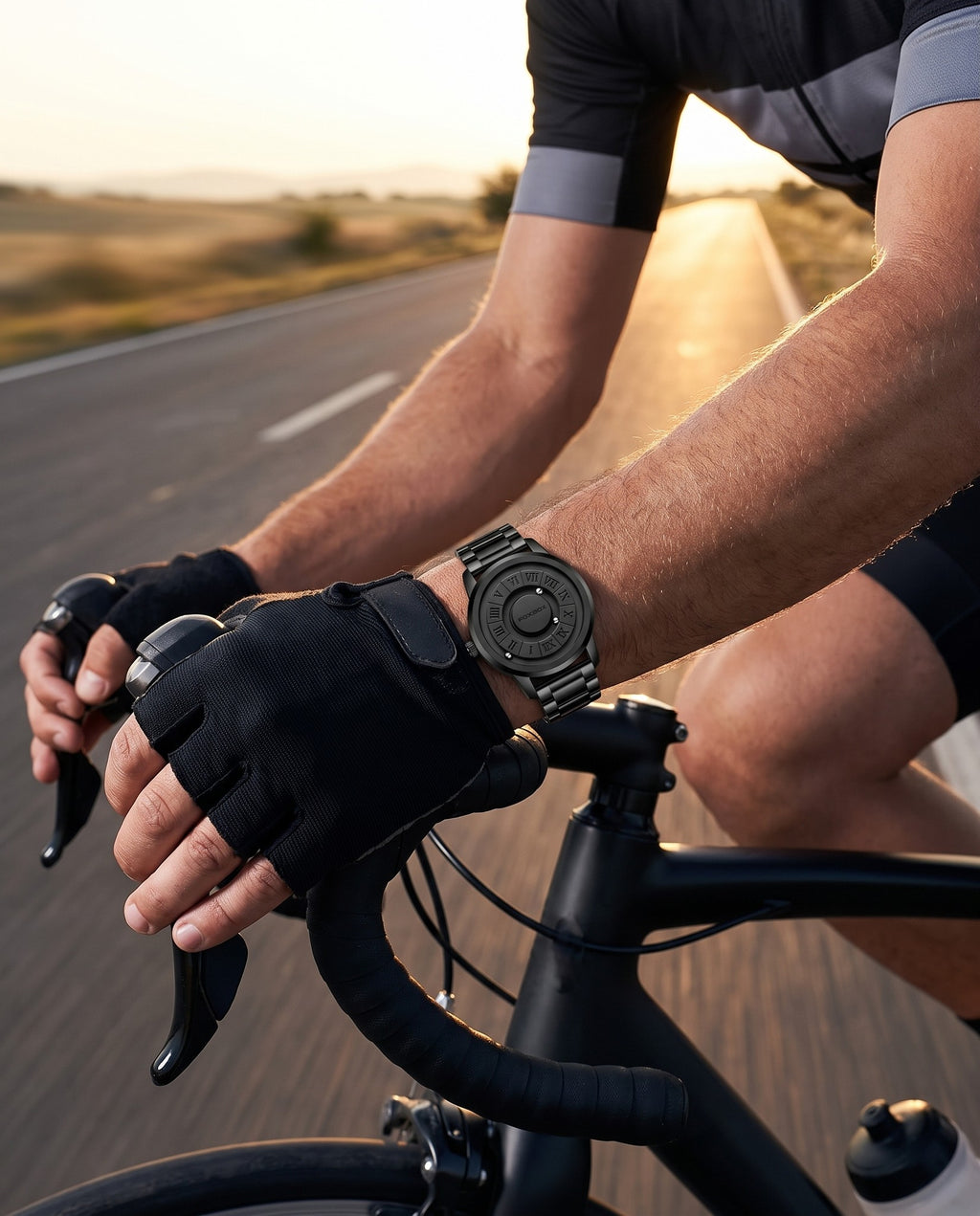 AWC Magnetic Ball Quartz cycling wrist shot