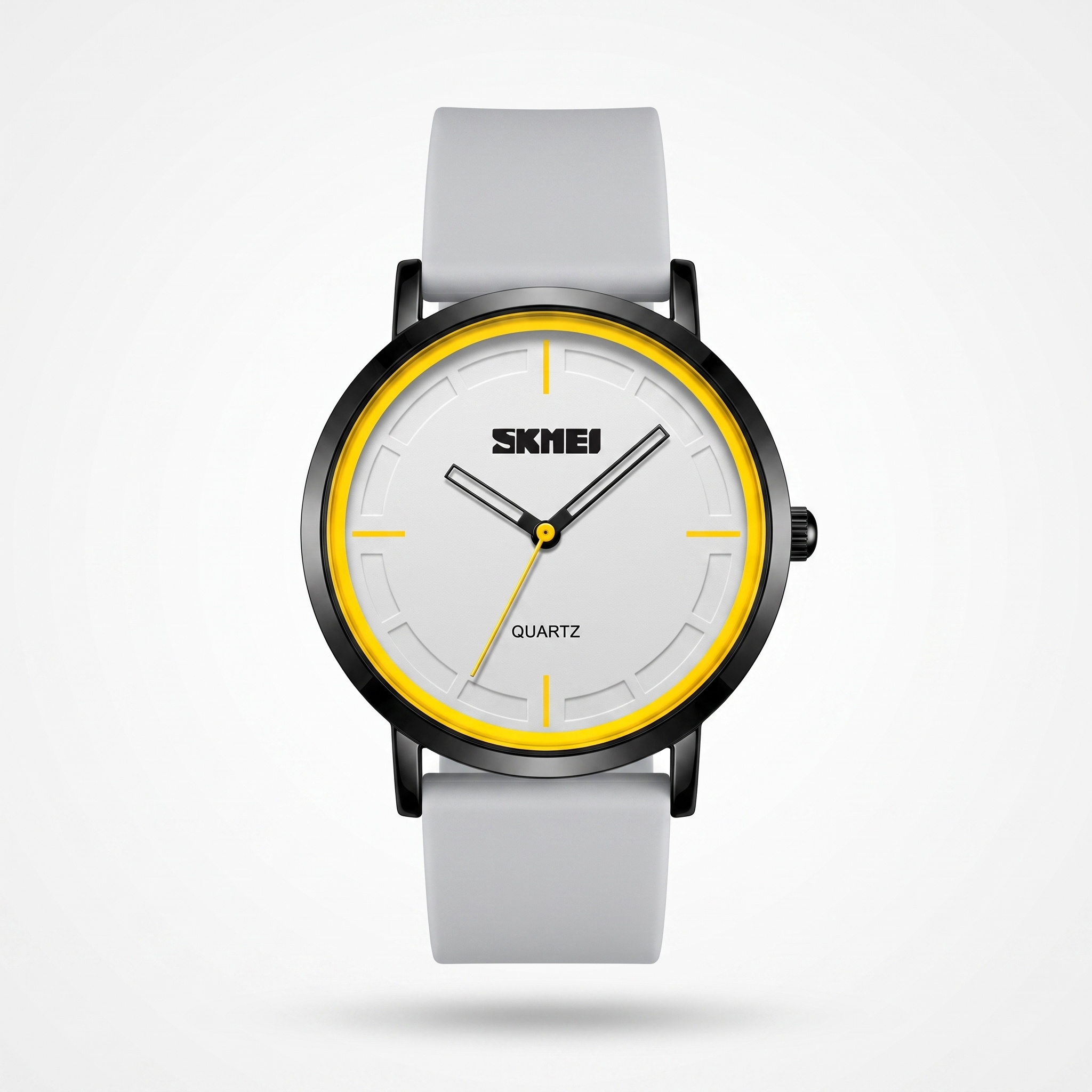 AWC Minimalist Slim Quartz , white dial, hero