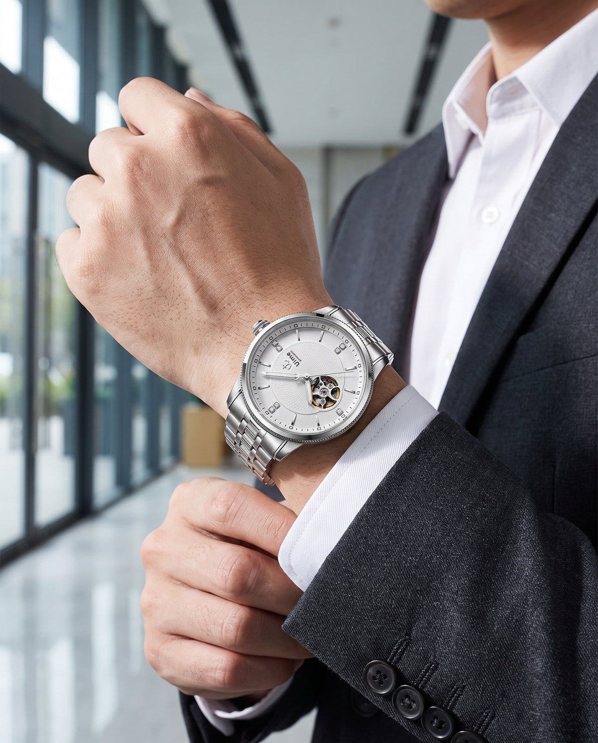 Worn with a suit , business