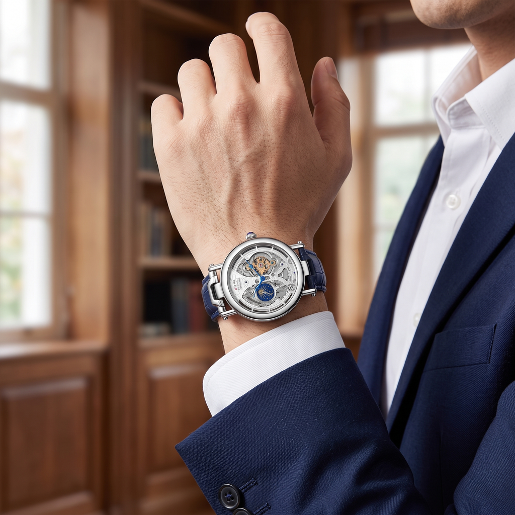 DIFFUL skeleton automatic on wrist