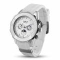 SKROX Automatic Moon Phase watch Silver/White studio hero