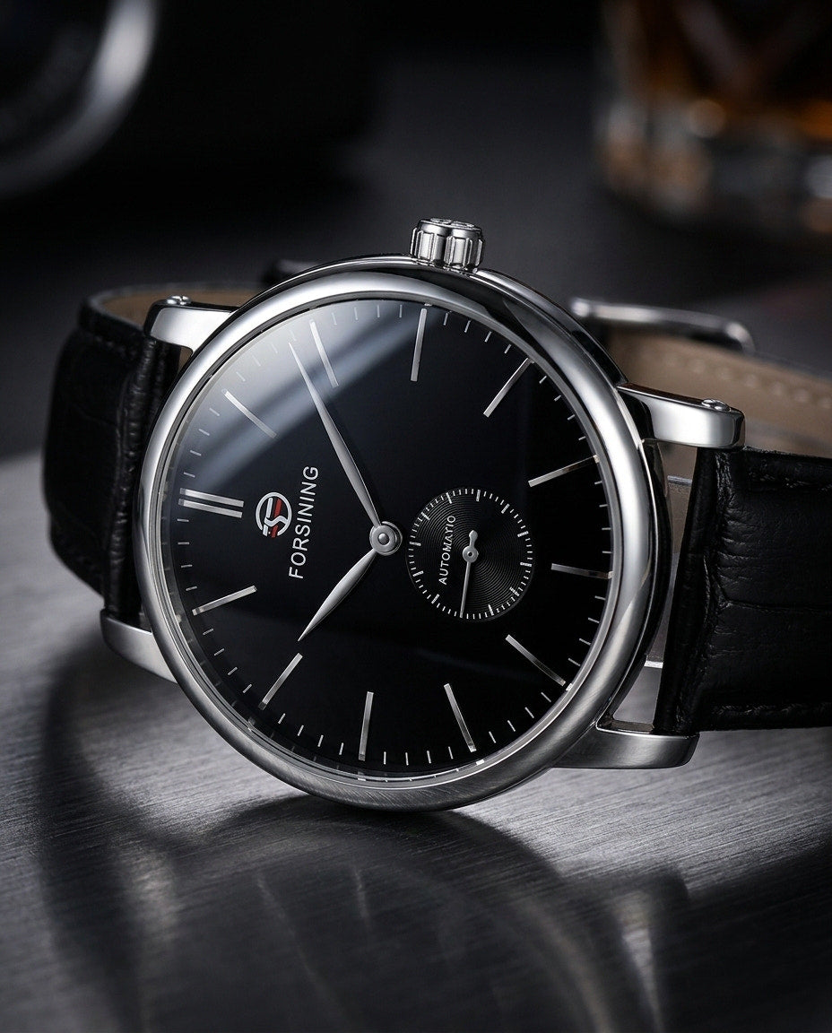 FORSINING FSG8214 Minimalist Automatic watch, lifestyle view 1
