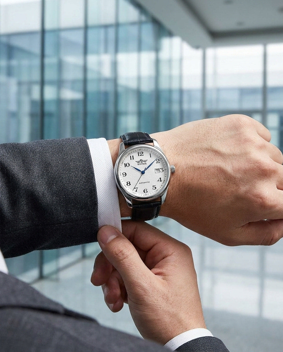 WINNER WRG8024 automatic dress watch lifestyle view 2