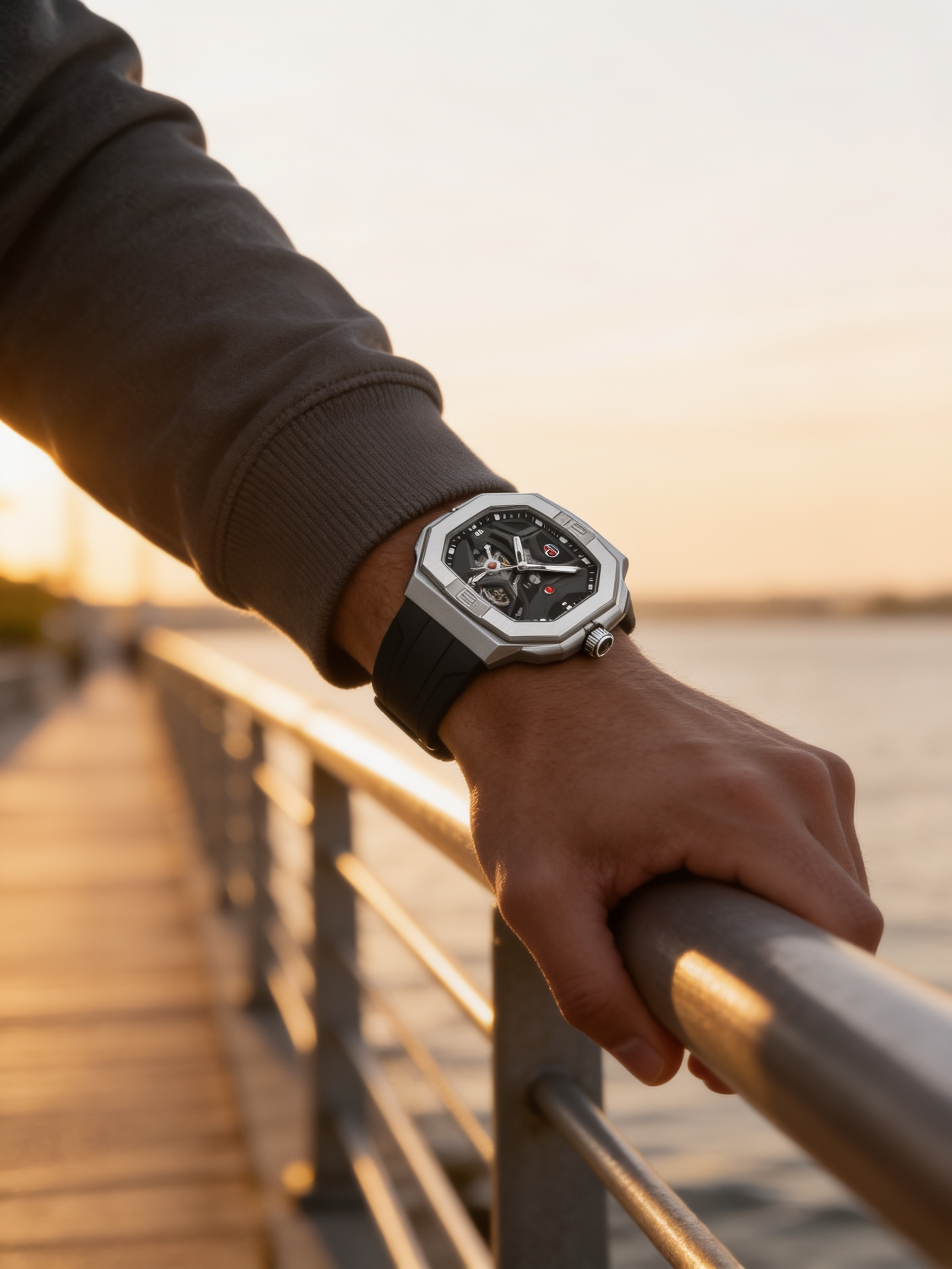 W08-E | FORSINING 452A angular silver worn on boardwalk