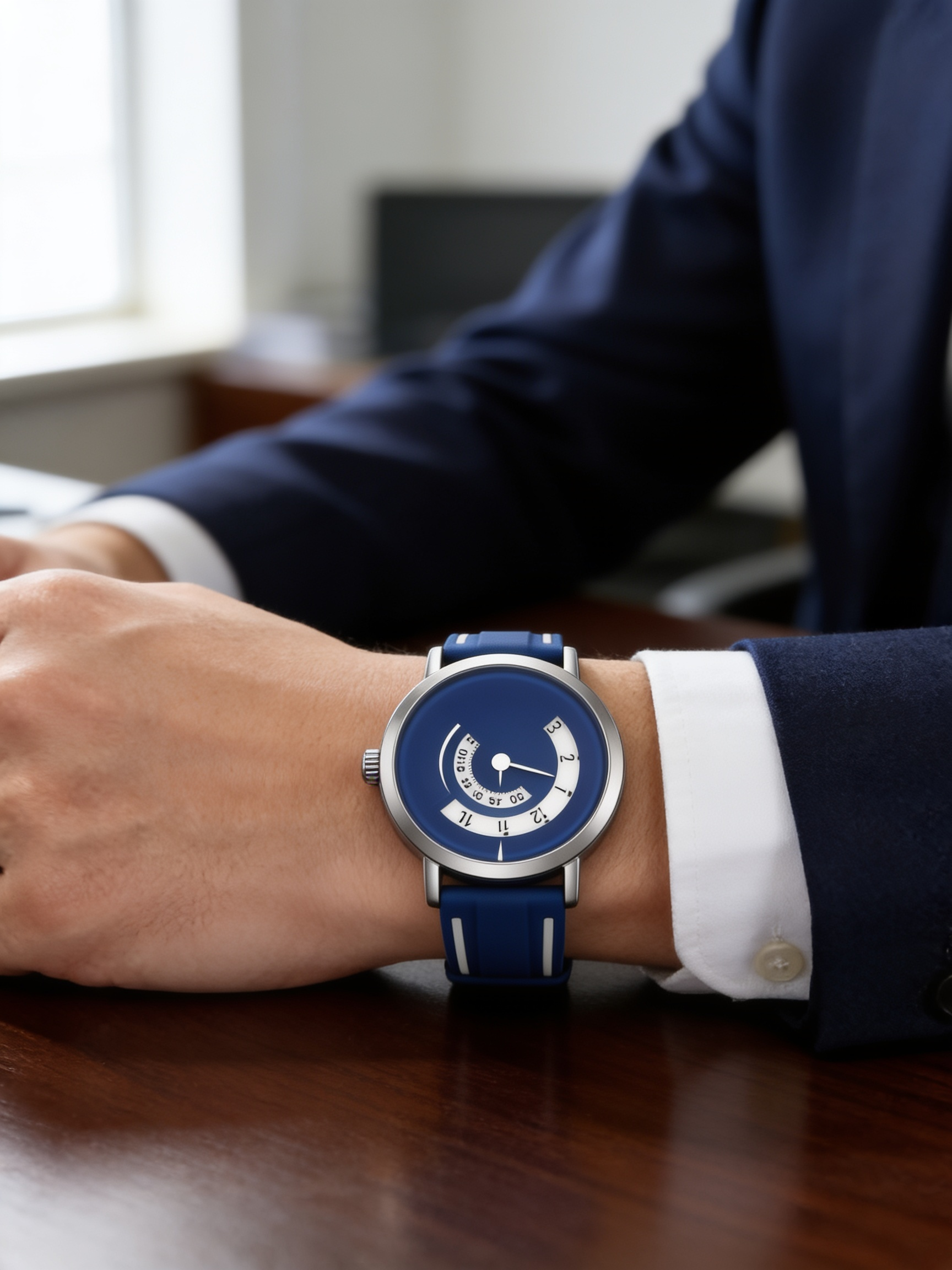 SINOBI Sport Blue - wearing scene, business