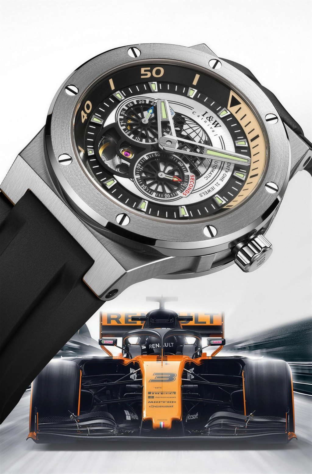 Carnival IW.619G motorsport angle, 4K