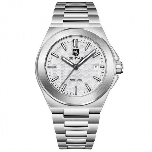 BENYAR 5219 Silver White automatic watch