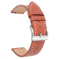 UPro Plain Top Grain Leather quick-release watch strap - Reddish Brown