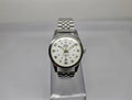 Vintage HMT Pilot white dial hand-wind watch, steel bracelet