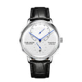 LOUIE JUELEN L-9703 black leather watch