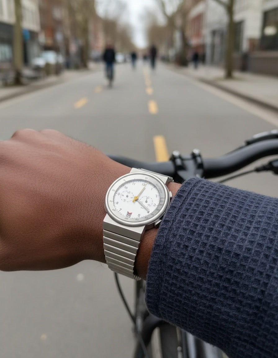 CILOA Chronograph Sports Quartz Watch worn on wrist