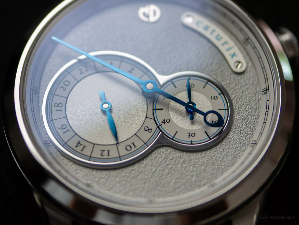 Macro of the Caturix off-centre sub-dial