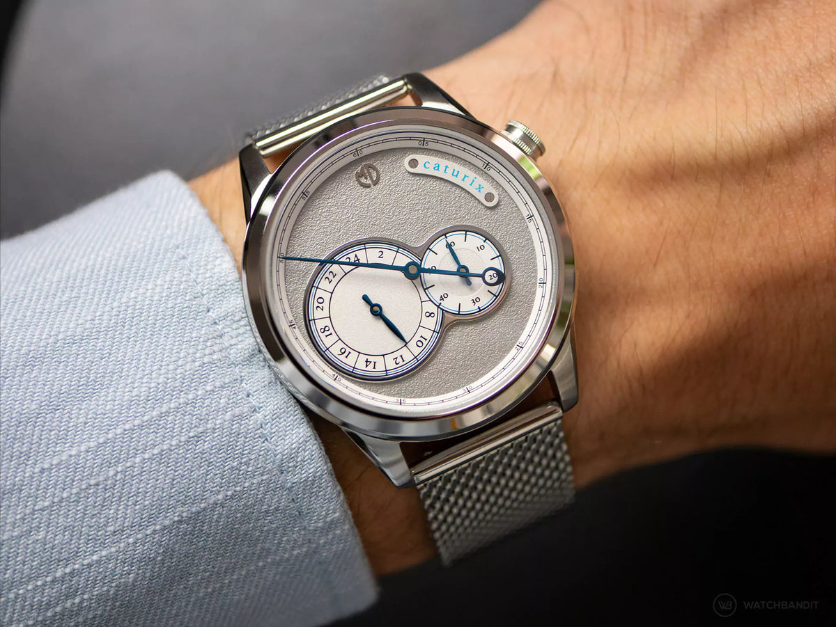Supernatural Caturix on mesh bracelet worn on the wrist