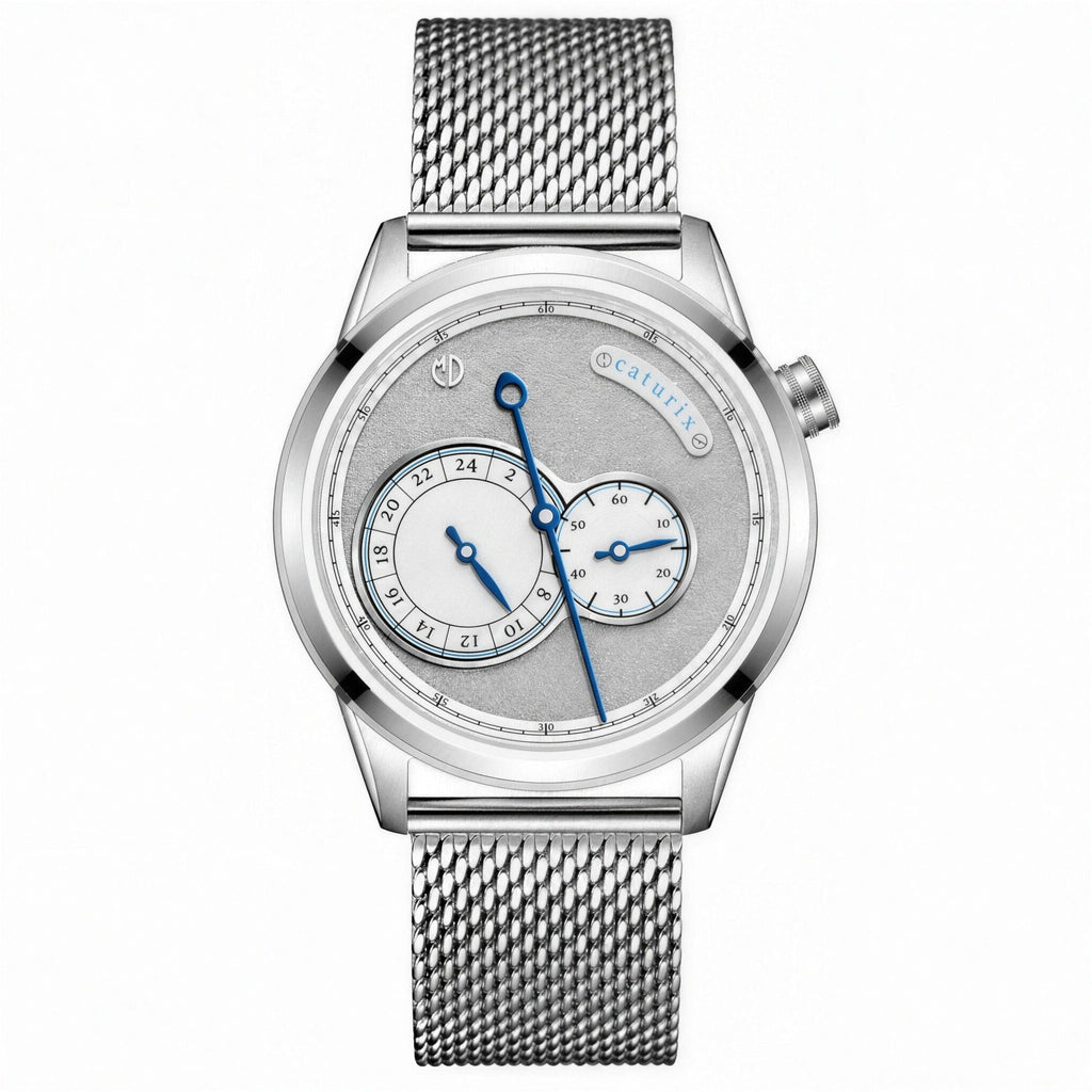 MD Watches Supernatural Caturix automatic watch, mesh bracelet