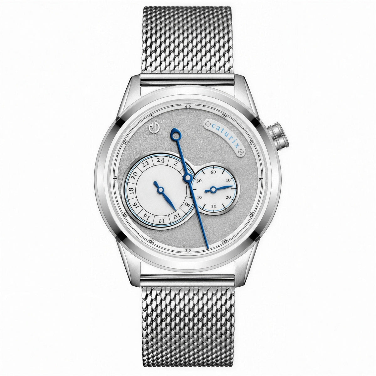 MD Watches Supernatural Caturix automatic watch, mesh bracelet