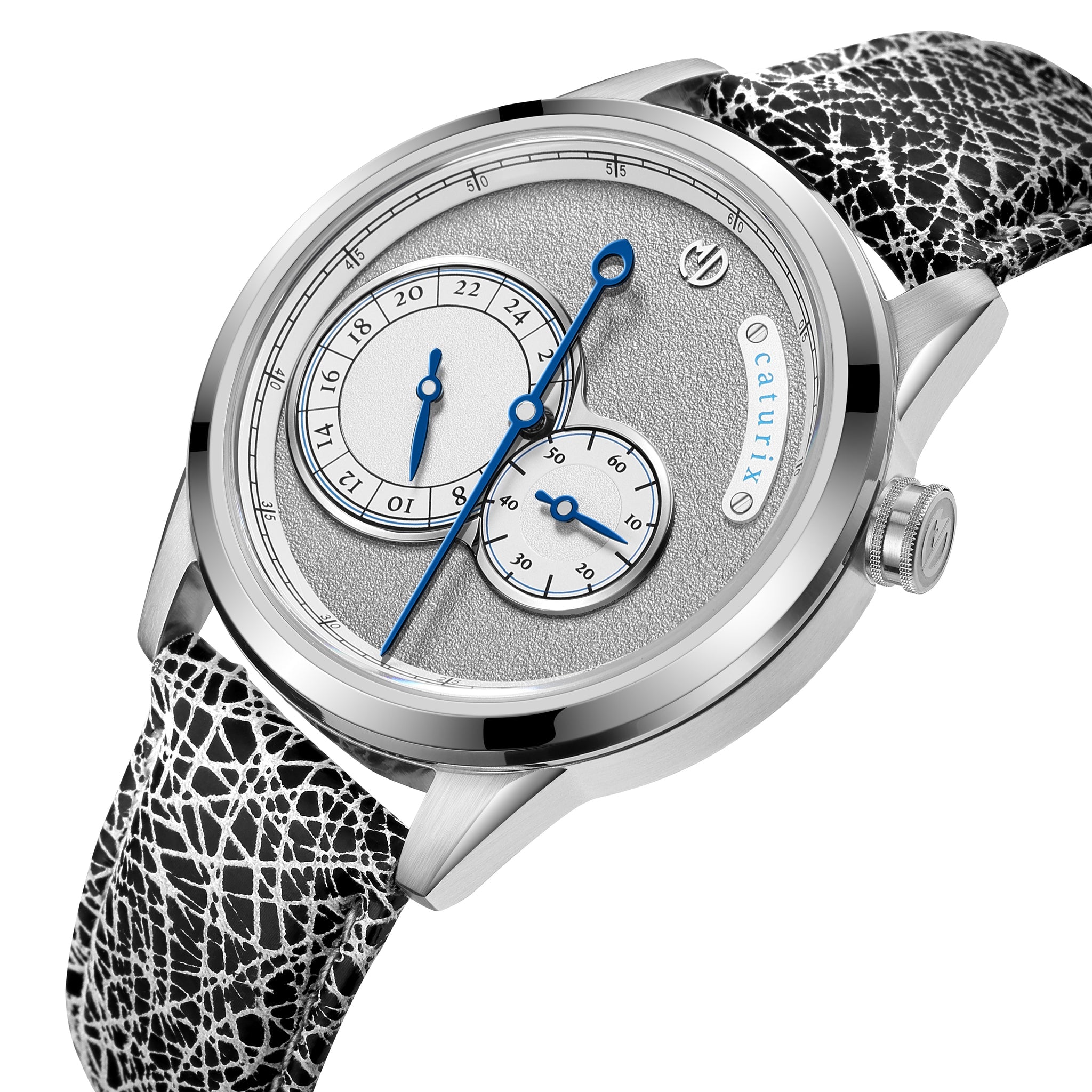 MD Watches Supernatural Caturix regulator dial detail