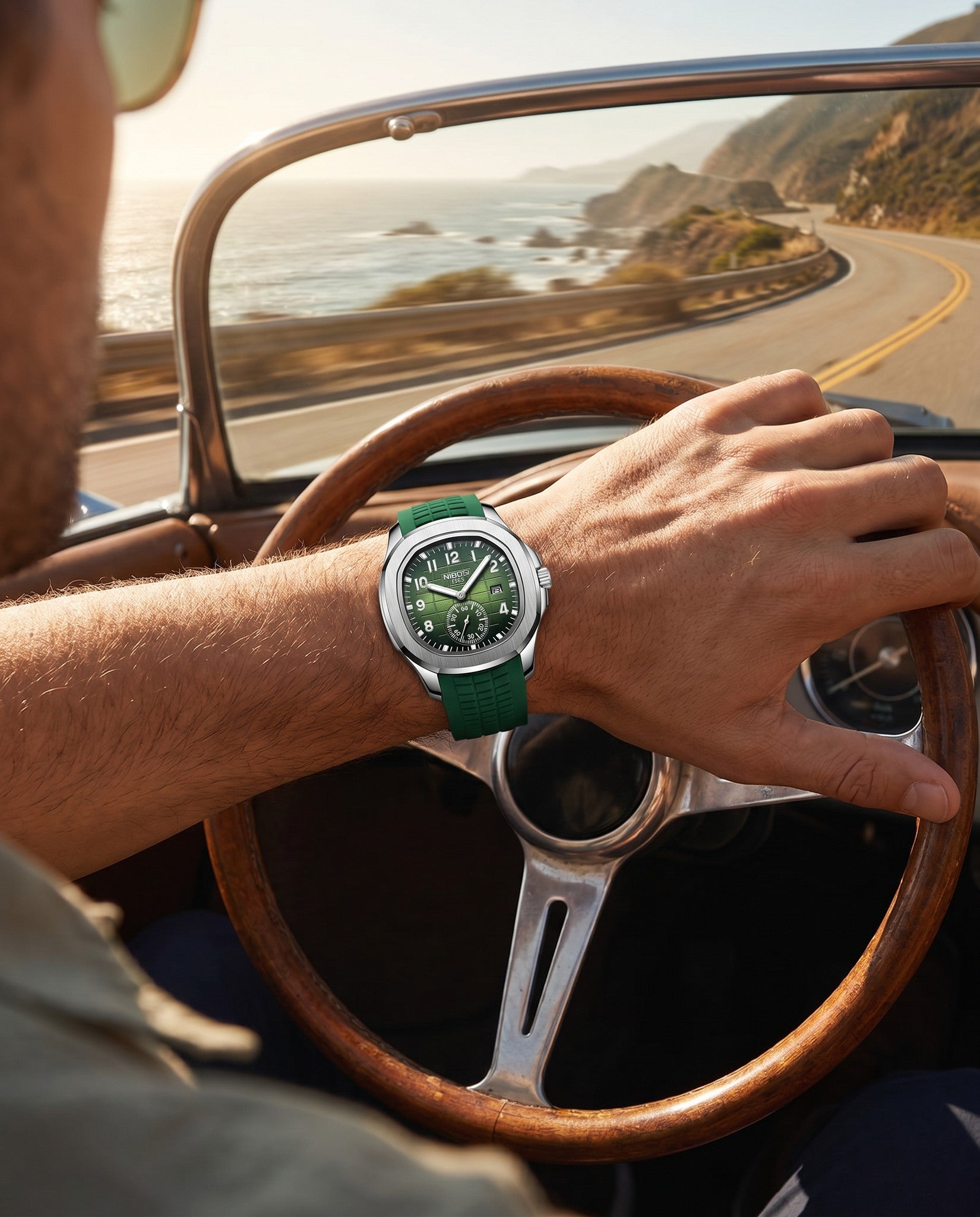 AWC Cushion Sport Quartz convertible driving wrist shot