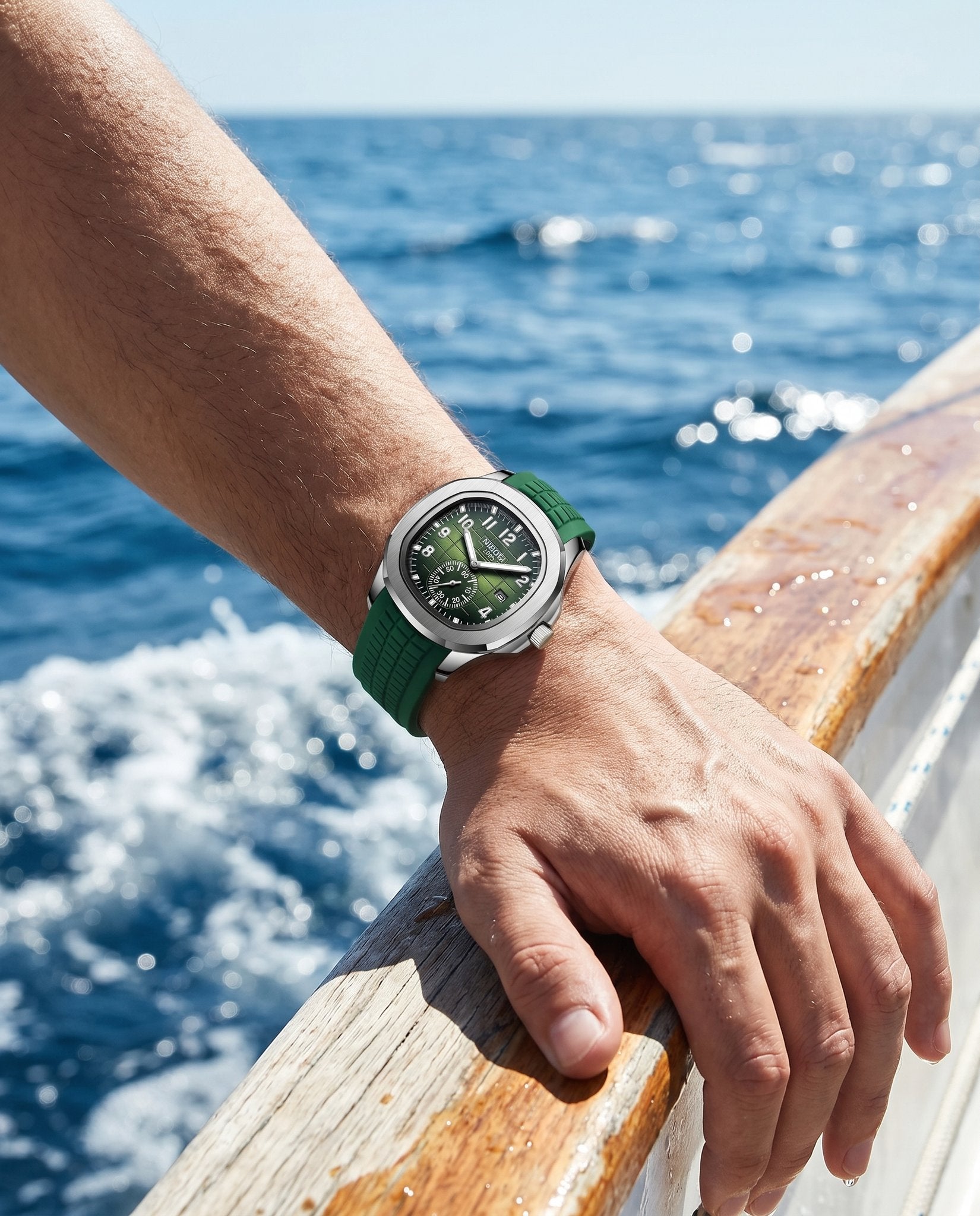 AWC Cushion Sport Quartz yacht wrist shot